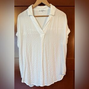 💚Jane and Delancey White Textured Blouse